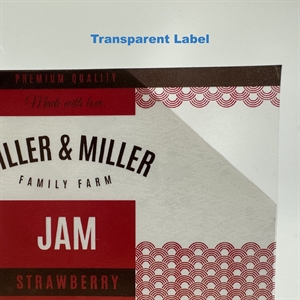 Transparent Label PP Etikett testrull - 10 cm x 4 meter
